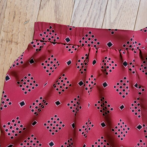 YOKO Skirt Pants Culottes Wide Leg Cropped Flowy Tie Front - Picture 8 of 11